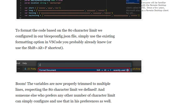 “There is no poem as lovely as a tree” New opinionated formatter for Bicep templates!