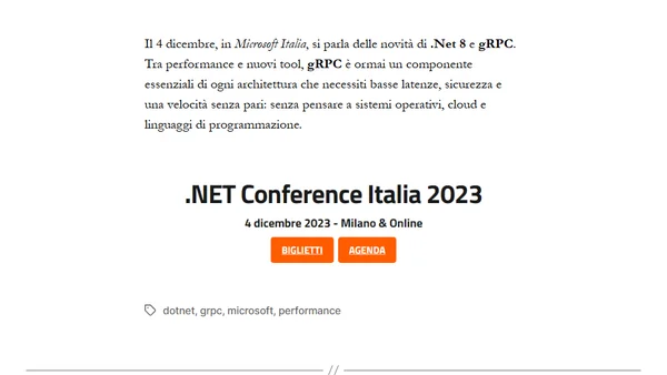 .NET Conference Italia 2023