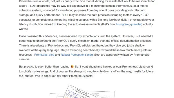 Prometheus Is Not a TSDB