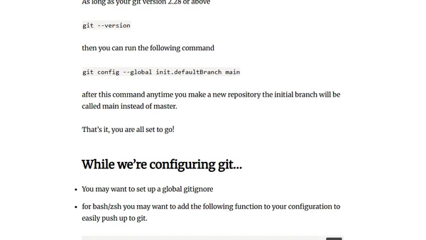 Git/Github - Making the Switch from Master to Main