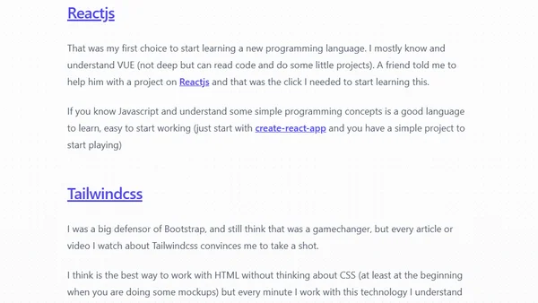 Web development technologies I want to learn in 2021
