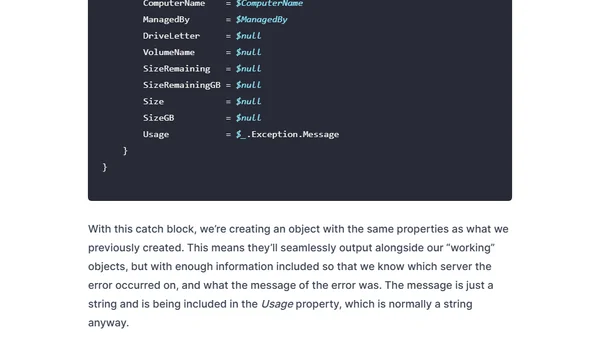 Creating Storage Reports With PowerShell