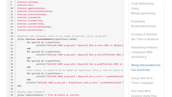 String Interpolation for Fun and Profit