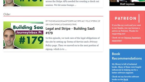 Design and Stripe - Building SaaS #180