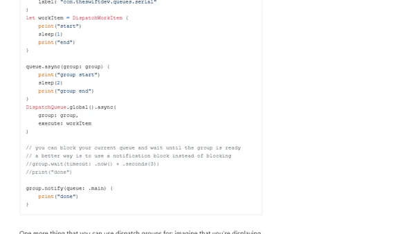 Ultimate Grand Central Dispatch tutorial in Swift