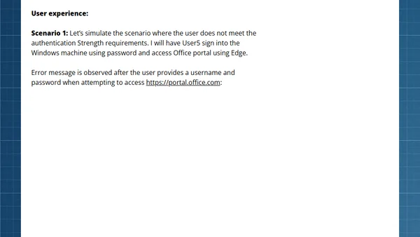 Microsoft Entra ID CAP | Enforcing WHfB using Authentication Strength