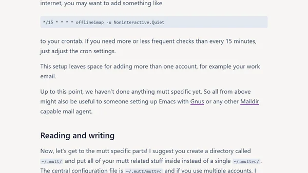 My mutt and Gmail Setup