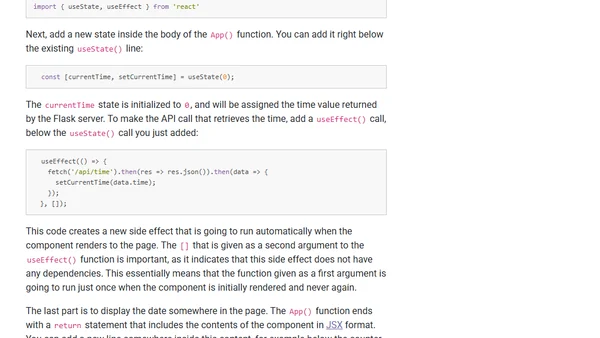 Create a React + Flask Project in 2025