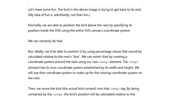 Mimic Relative Positioning Inside an SVG with Nested SVGs