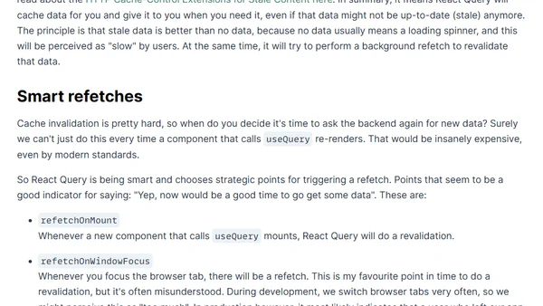 React Query as a State Manager