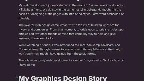 Dillion Megida's First Blog