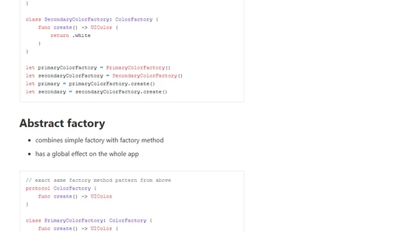 Comparing factory design patterns