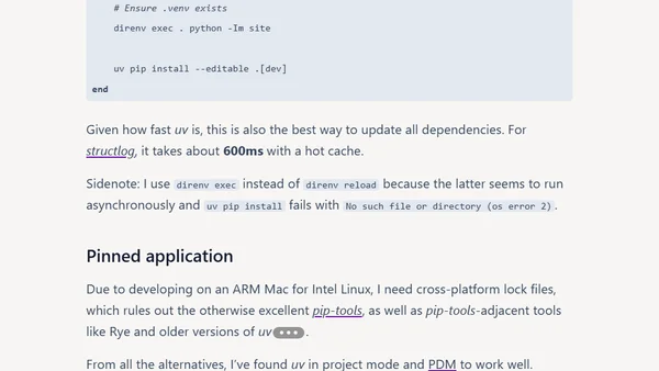 Python Project-Local Virtualenv Management Redux
