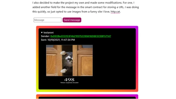 I built my first dApp!