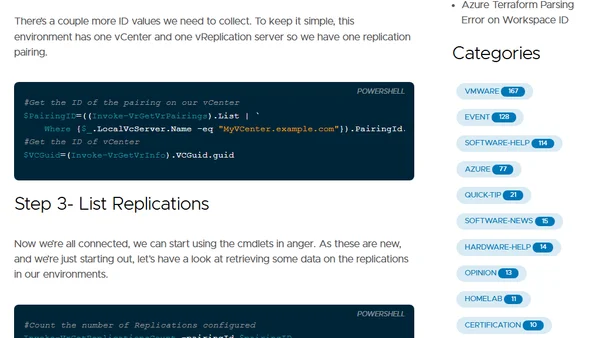 vSphere Replication with PowerCLI - First Look