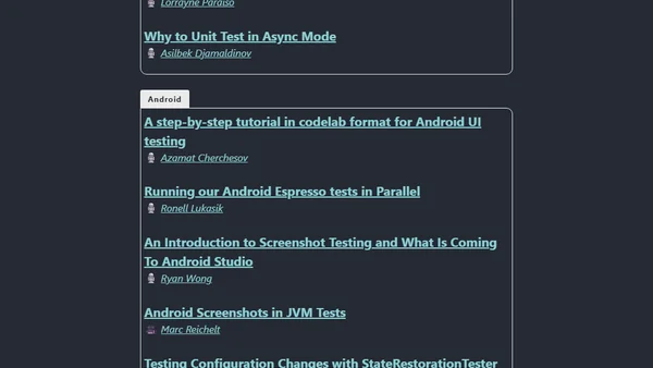 Mobile Automation Newsletter - #18