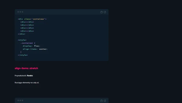 Flexbox CSS - wizualny poradnik dla początkujących