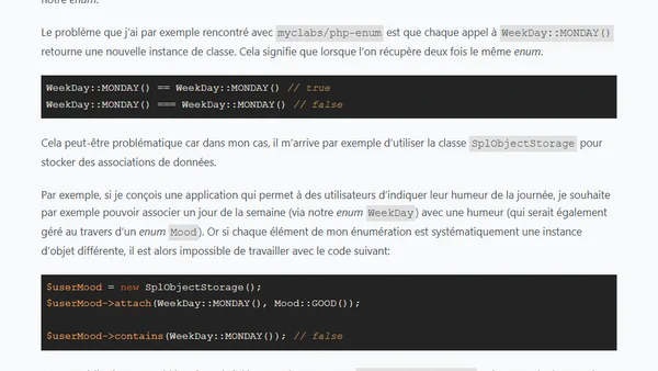 La gestion des enums en PHP