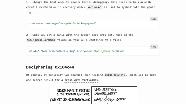 How to macOS Core Dump