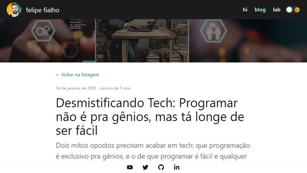 Desmistificando Tech: Programar não é pra gênios, mas tá longe de ser fácil