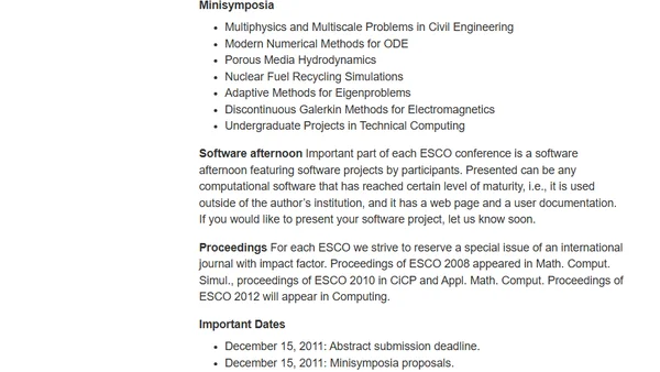 Python at scientific conferences