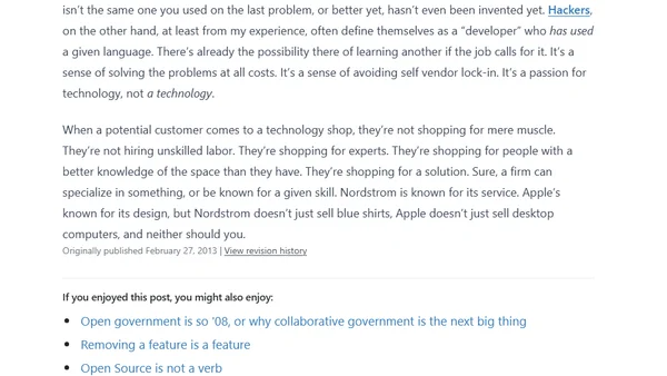 The store that sells only one thing.