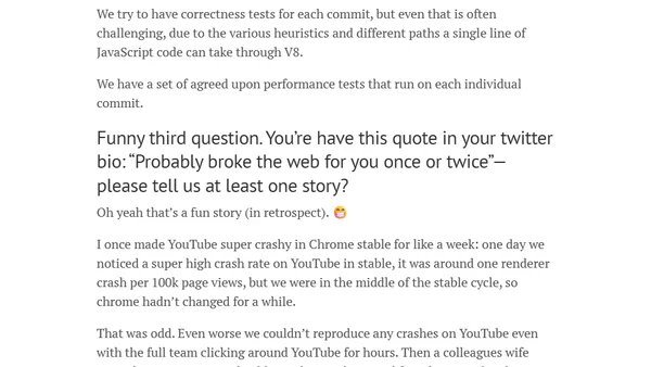 Interview “Three Frontend Questions to Benedikt Meurer” for YGLF Kyiv 2018