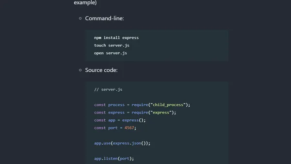 Gaining access to Command-line from Maestro