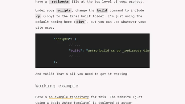 Setting up Netlify Redirects with Astro