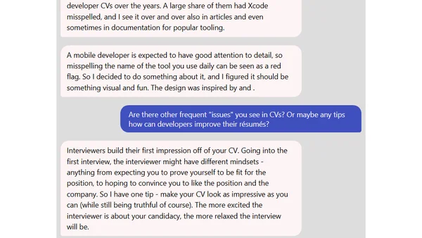 iOS Chat with Marina Gornostaeva