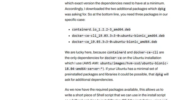 Installing Docker CE Despite Broken Ubuntu Package Lists