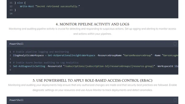 Securing Azure DevOps Pipelines with PowerShell