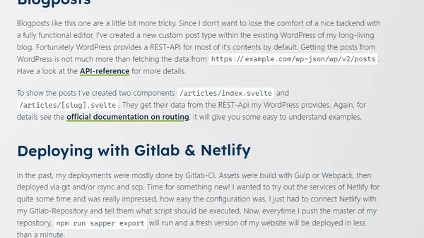 Building a Website With Sapper, Svelte and WordPress