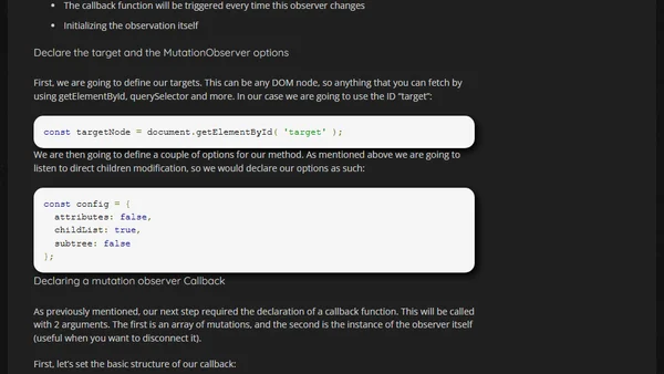 How to wait for an element to render in the DOM