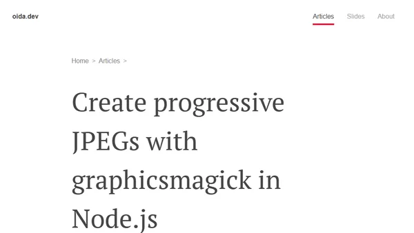 Create progressive JPEGs with graphicsmagick in Node.js