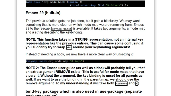 Emacs Quick Tip: Disable key bindings with global-unset-key