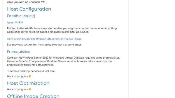 Windows Server 2022 in combination with Windows Virtual Desktop – Lessons Learned + Best Practices