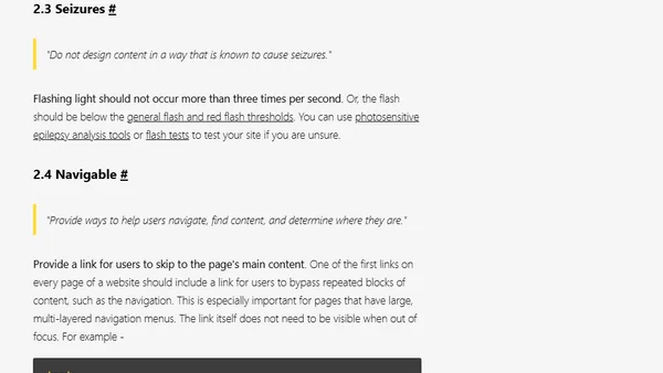The Accessibility Cheatsheet