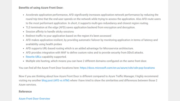 Azure Front Door - Boost Your Web Application