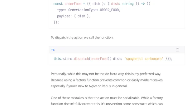 Let's have a chat about Actions and Action Creators within NgRx