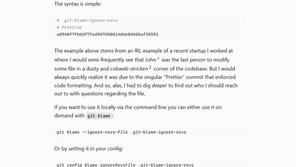 TIL `.git-blame-ignore-revs`