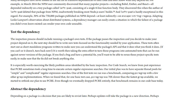 Our Software Dependency Problem