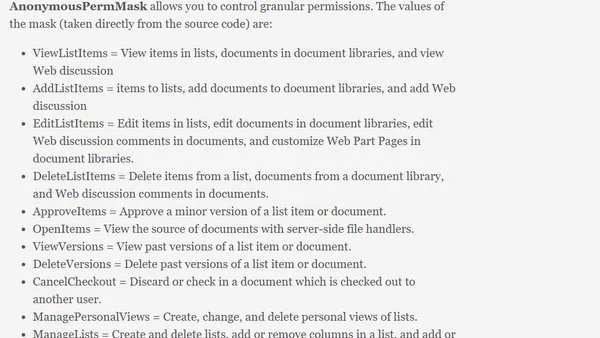 SharePoint 2010 & PowerShell: Anonymous Web Applications