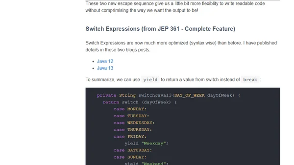 What is new in Java 14 (for Developers)