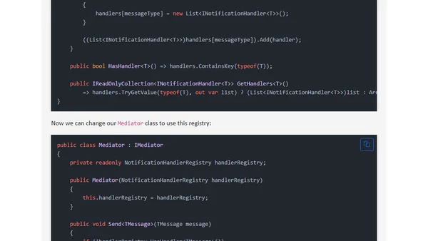 Create your own Mediator (like Mediatr)