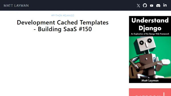 Development Cached Templates - Building SaaS #150