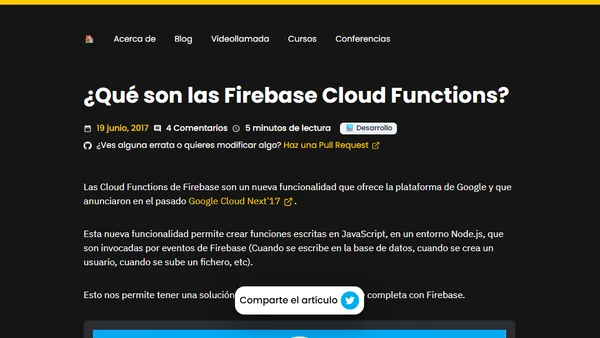 ¿Qué son las Firebase Cloud Functions?