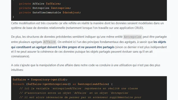 Modéliser une relation plusieurs à plusieurs (n:n) dans un agrégat