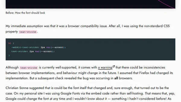 A Reason to Self-Host Fonts