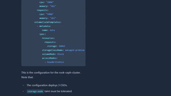 AKS: High Available Storage with Rook and Ceph